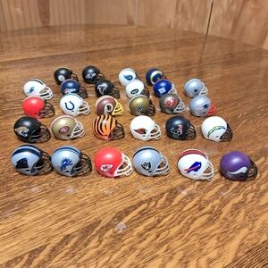 Vintage Miniature NFL Football Helmets 90's Gumball Machines Set of 28